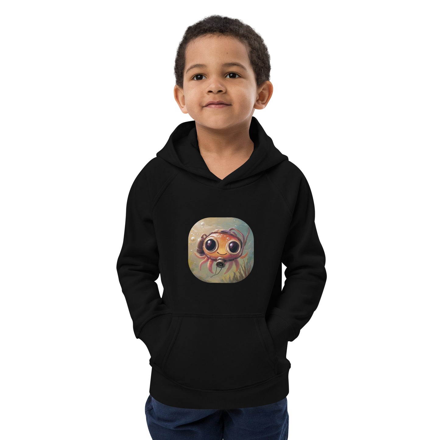 5bar Octopus Oquaribus Öko-Kapuzenpullover für Kinder (4-12 Jahre)