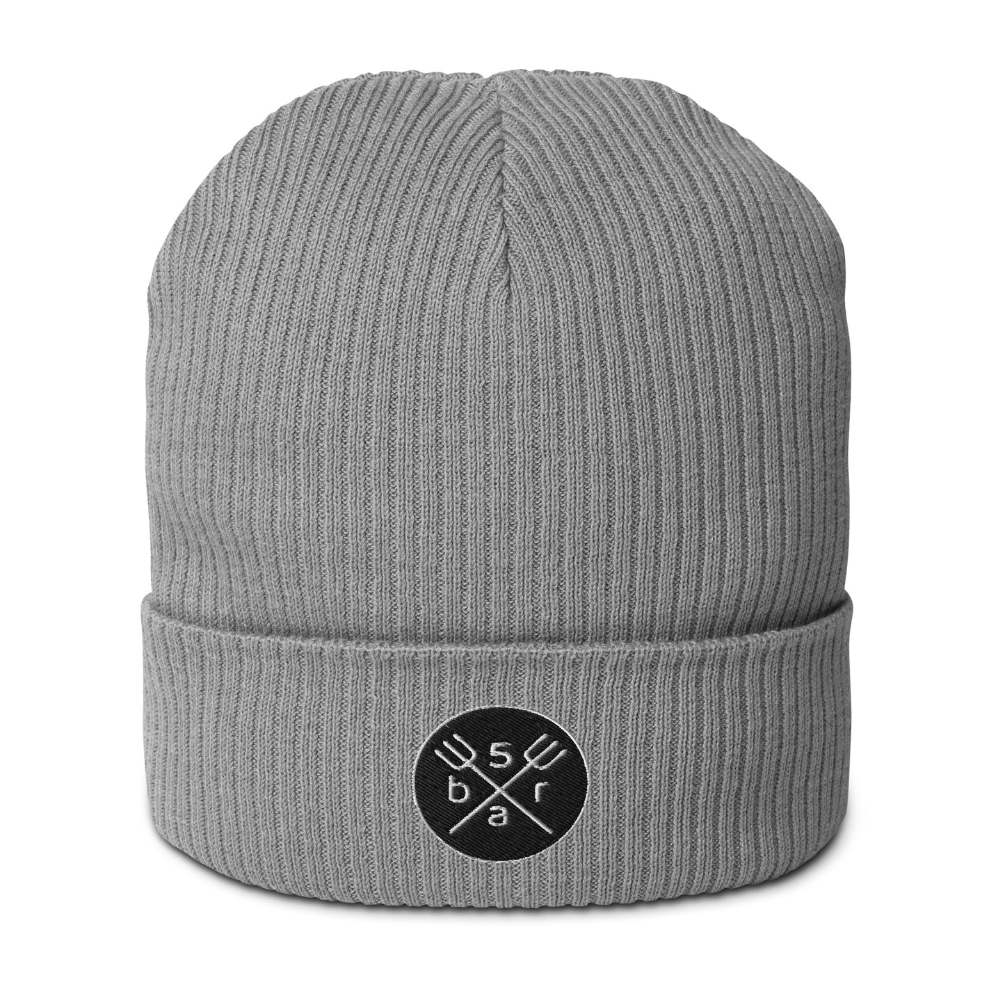 5bar Organic ribbed beanie