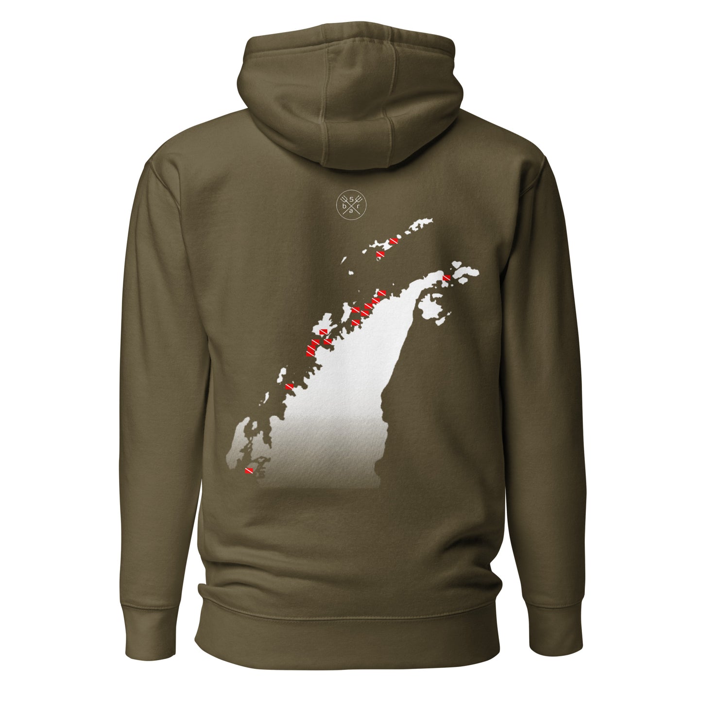 Antarctica Hoodie Männer Taucher Kapuzenpullover / Hoodie