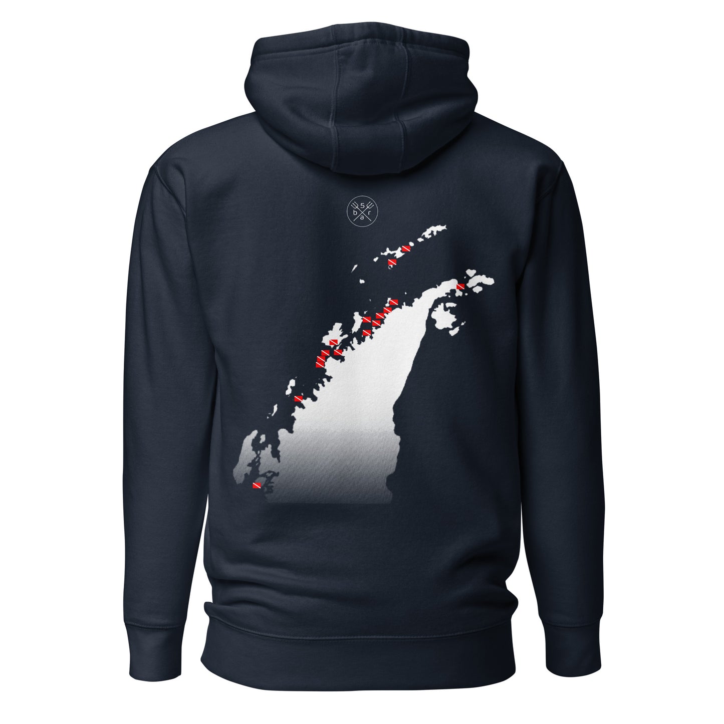 Antarctica Hoodie Männer Taucher Kapuzenpullover / Hoodie