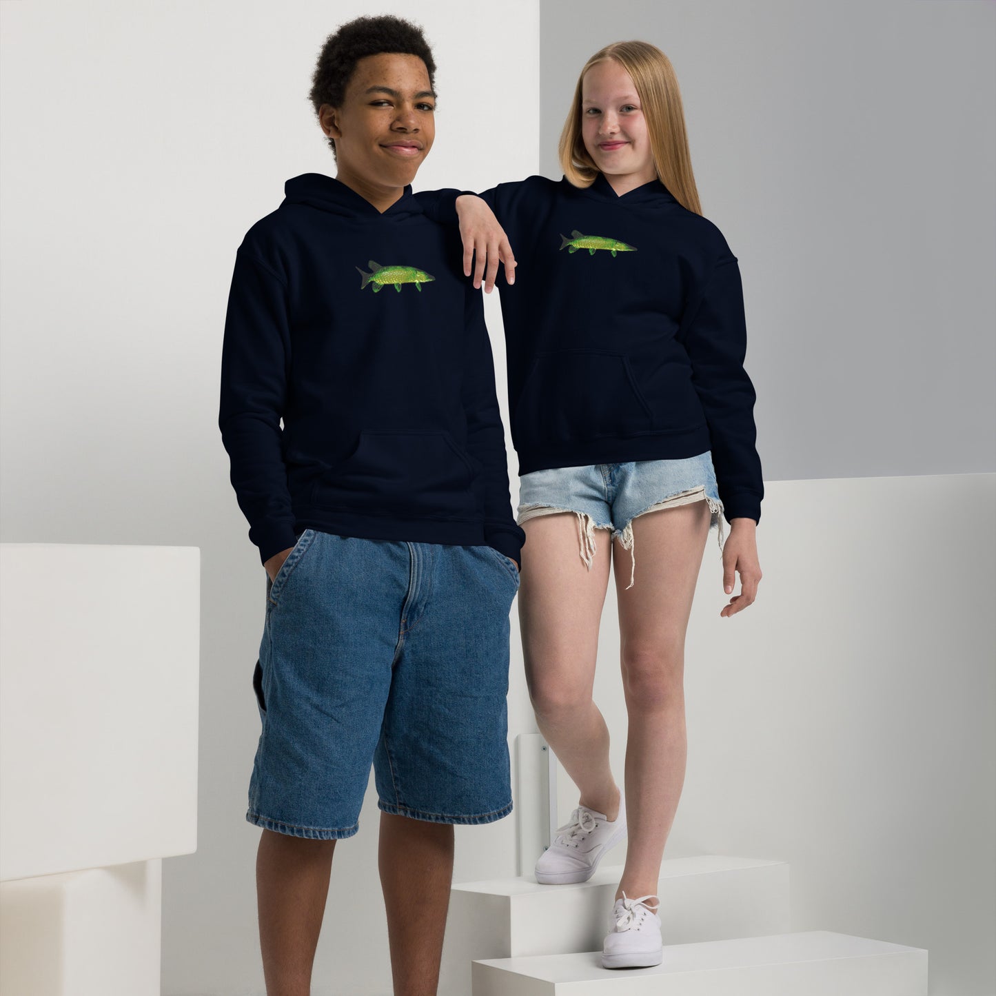 Unisex Hecht Heavy-Blend Hoodie für Jugendliche
