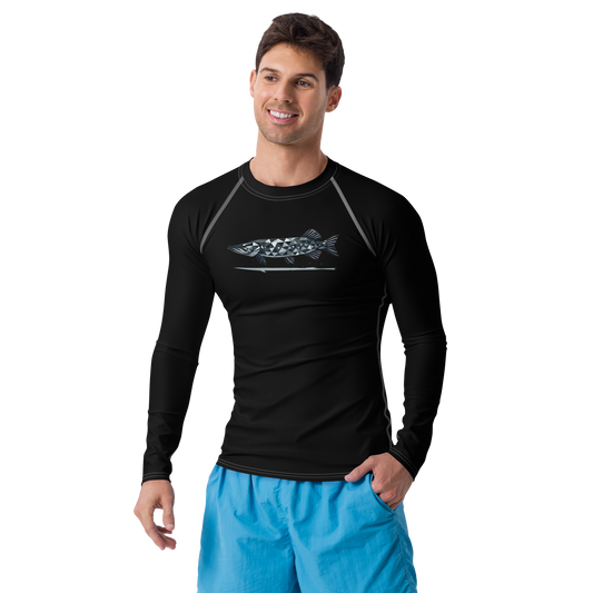 Männer-Rashguard Hecht