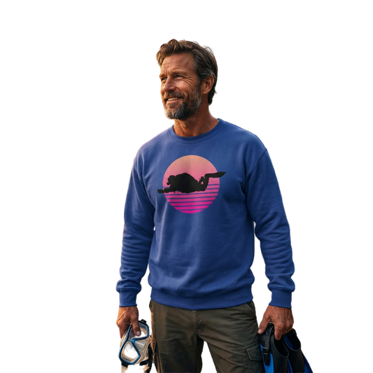 Männer Retro Diver Pullover