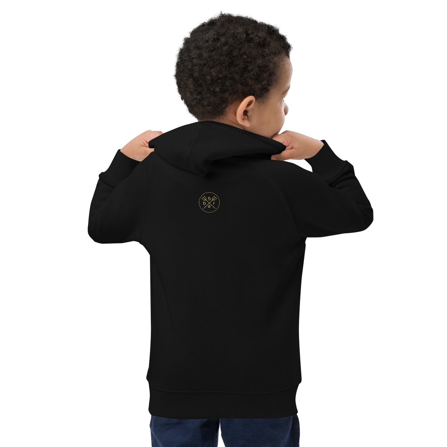 Sweat à capuche écologique 5bar Octopus Oquaribus pour enfant (4-12 ans)