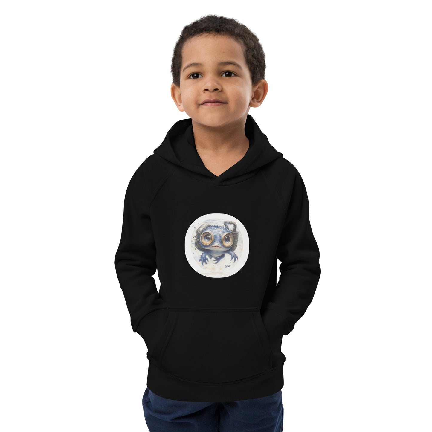 5bar Mönsterli Axirius eco hoodie for children (4-12 years)