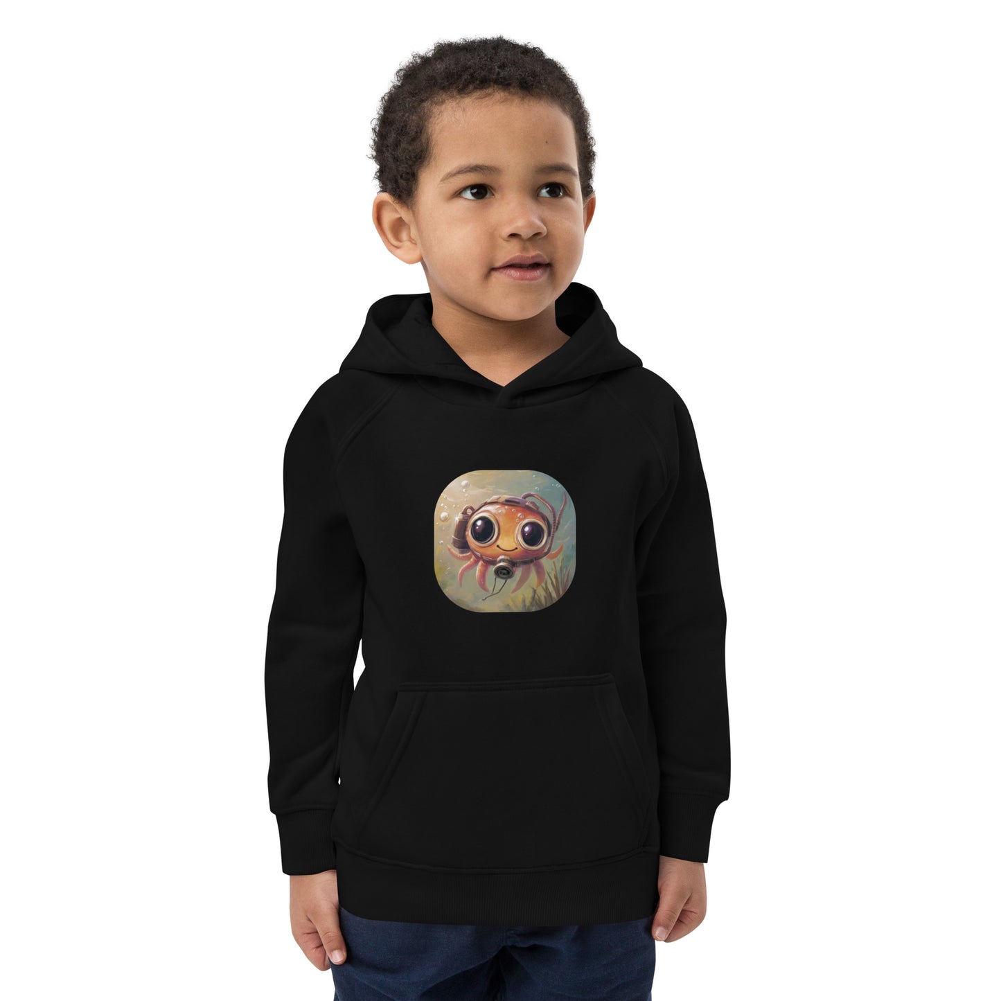 Sweat à capuche écologique 5bar Octopus Oquaribus pour enfant (4-12 ans)