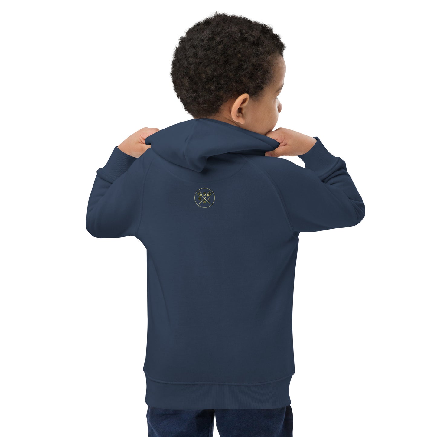 Sweat à capuche écologique 5bar Octopus Oquaribus pour enfant (4-12 ans)