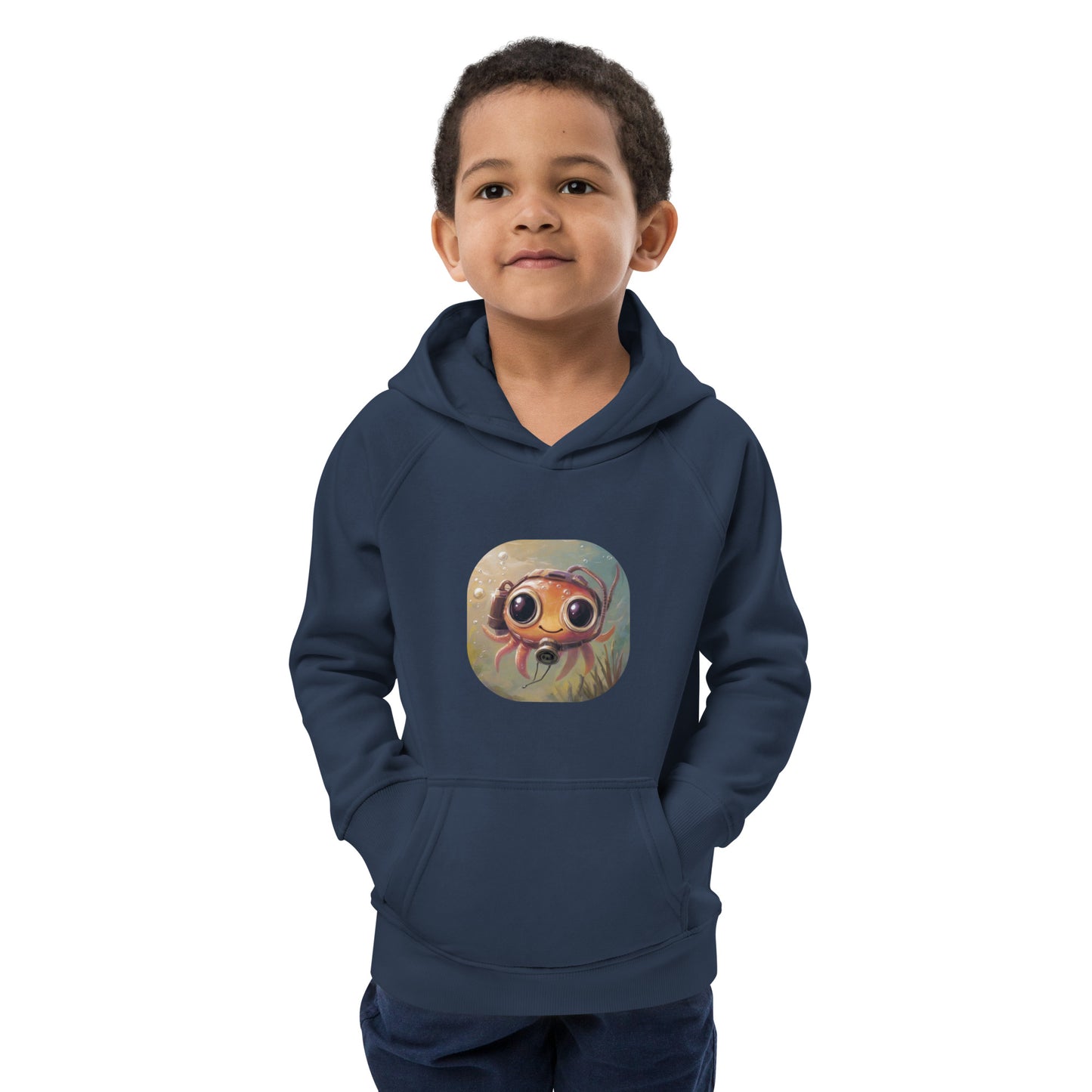 5bar Octopus Oquaribus Öko-Kapuzenpullover für Kinder (4-12 Jahre)