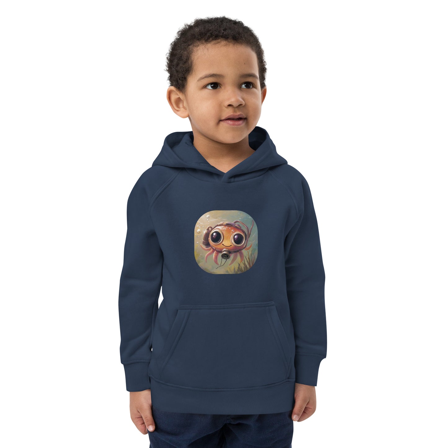 Sweat à capuche écologique 5bar Octopus Oquaribus pour enfant (4-12 ans)