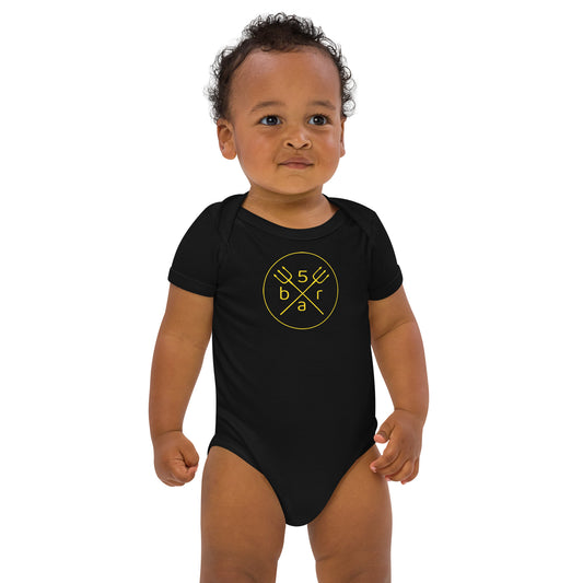 5bar baby romper made of organic cotton