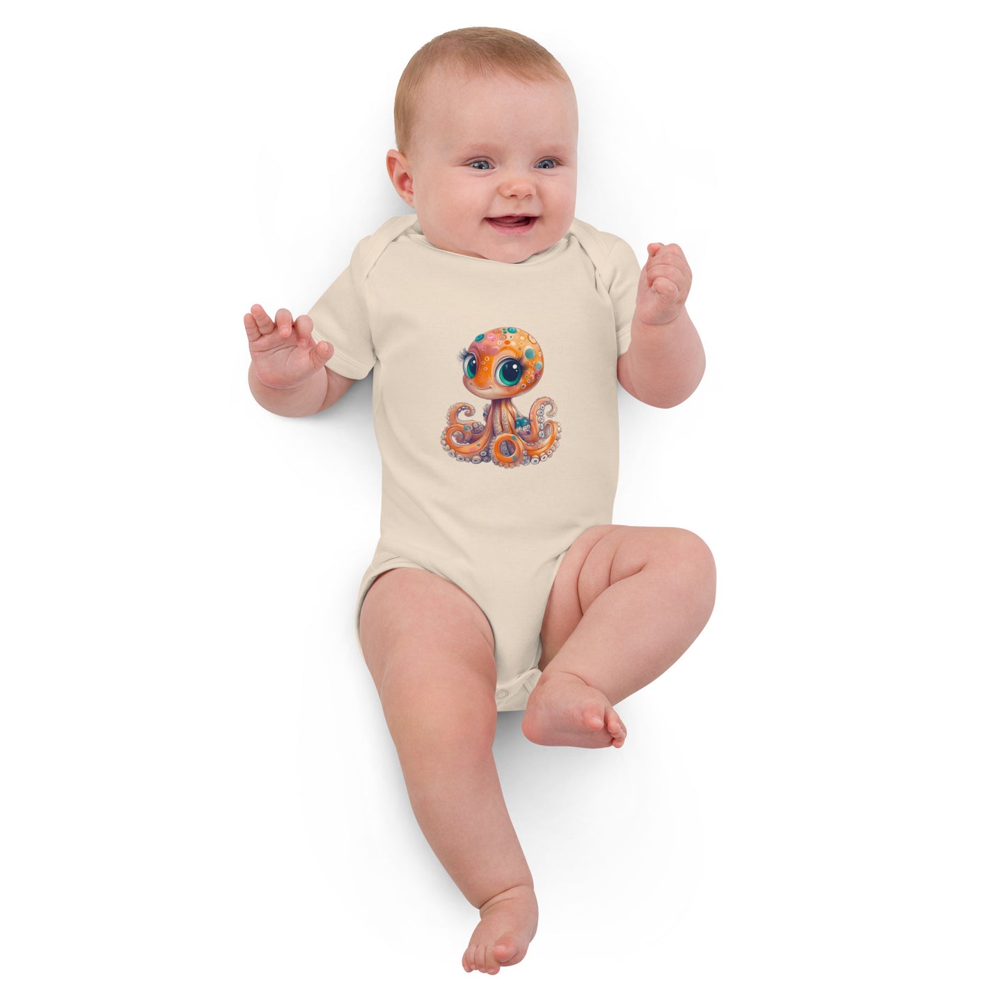 5bar Octopus Lena baby romper made of organic cotton