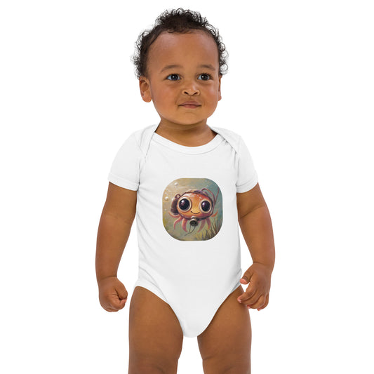 5bar Octopus Oquaribus baby romper made of organic cotton