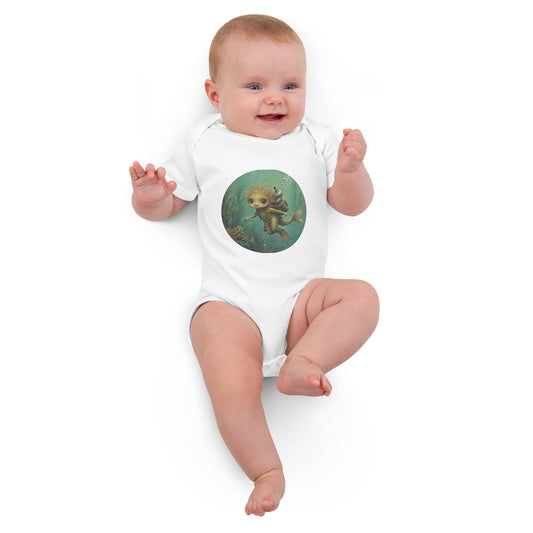 5bar Dragon Lady Aquaria baby romper made of organic cotton