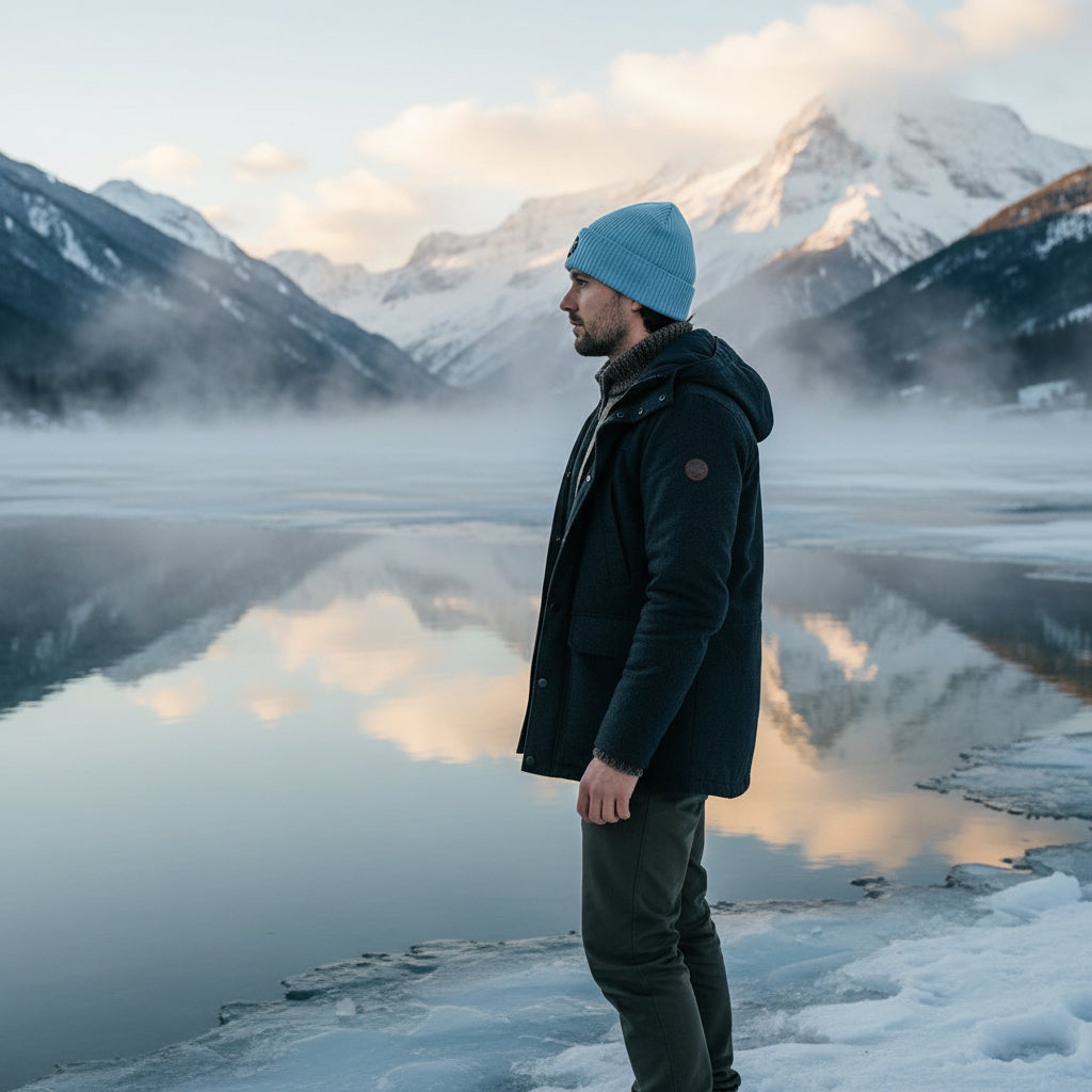 "Deep Dive Comfort" Bundle: Organic Beanie &amp; 5bar Diving T-Shirt