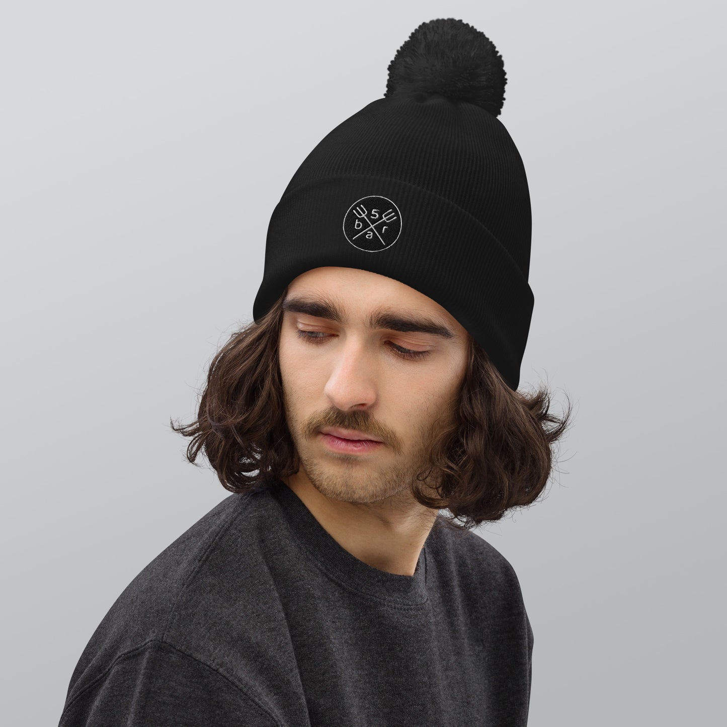 5bar Unisex Pom pom beanie