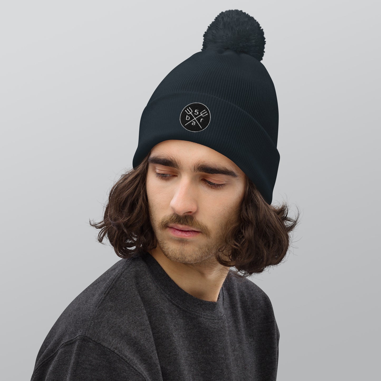 5bar Unisex Pom pom beanie