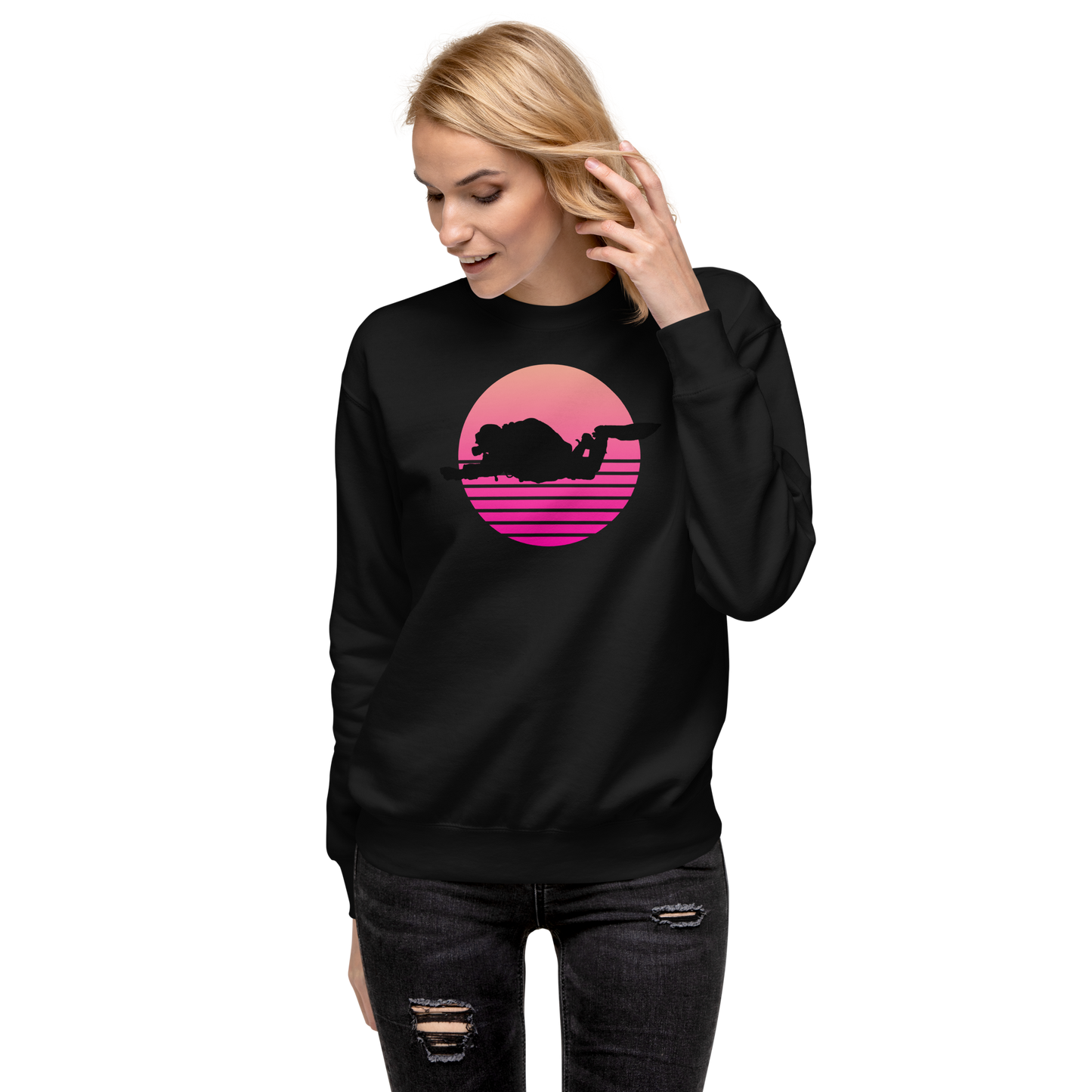Frauen Retro Diver Pullover