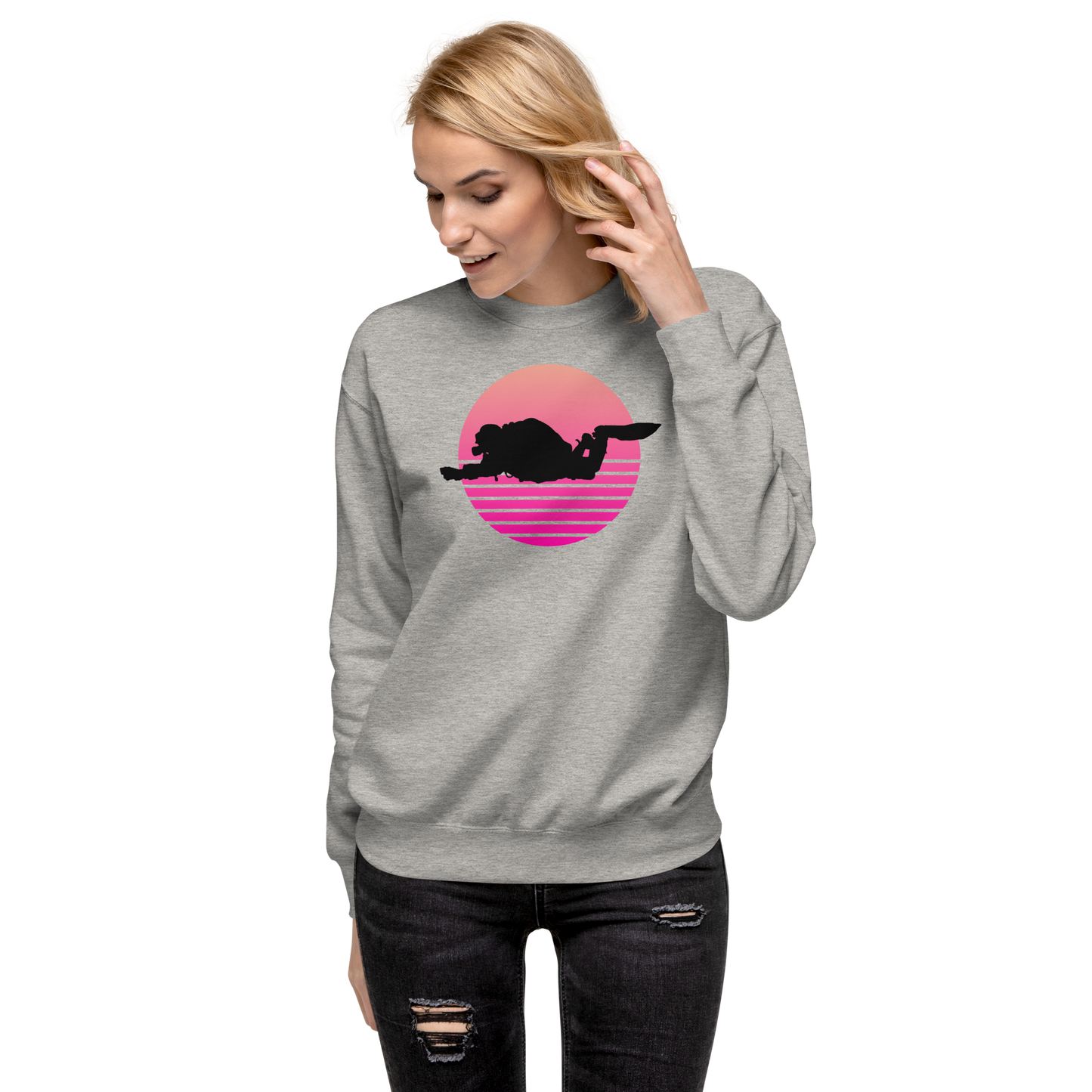 Frauen Retro Diver Pullover