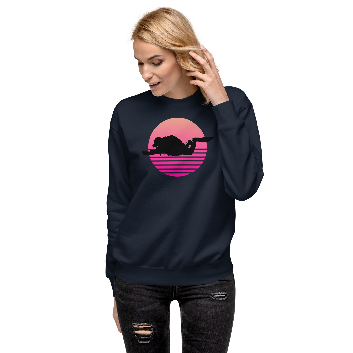 Frauen Retro Diver Pullover