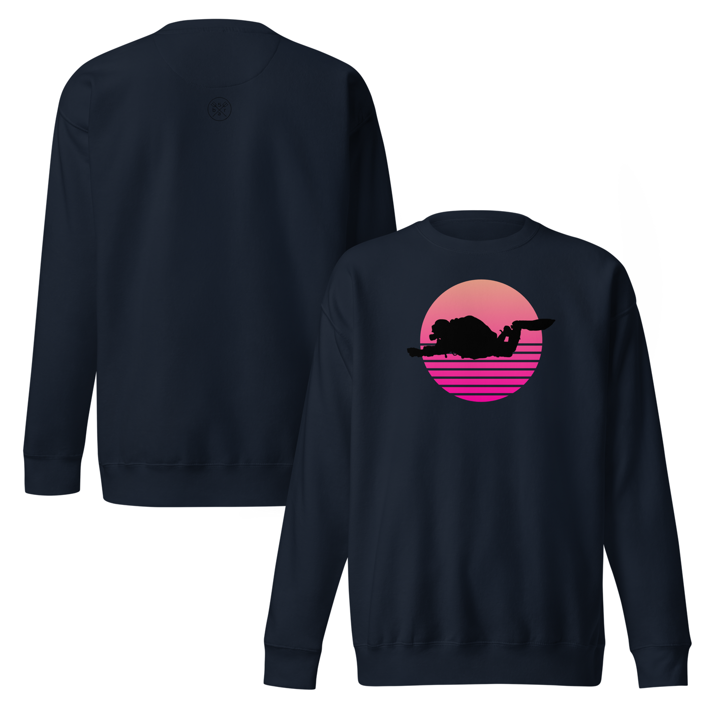 Männer Retro Diver Pullover