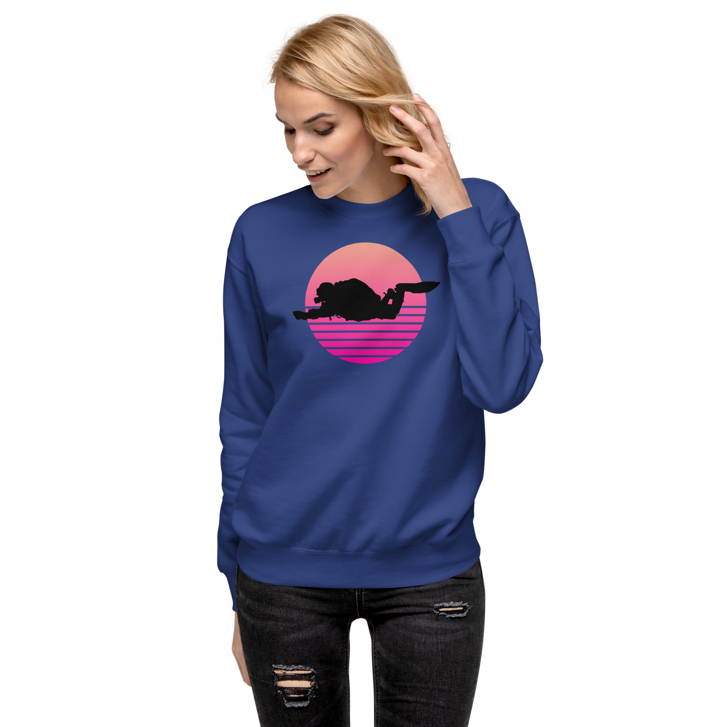 Frauen Retro Diver Pullover