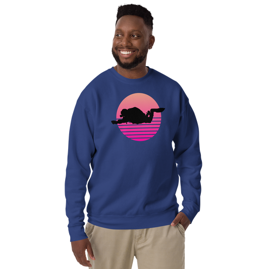 Männer Retro Diver Pullover