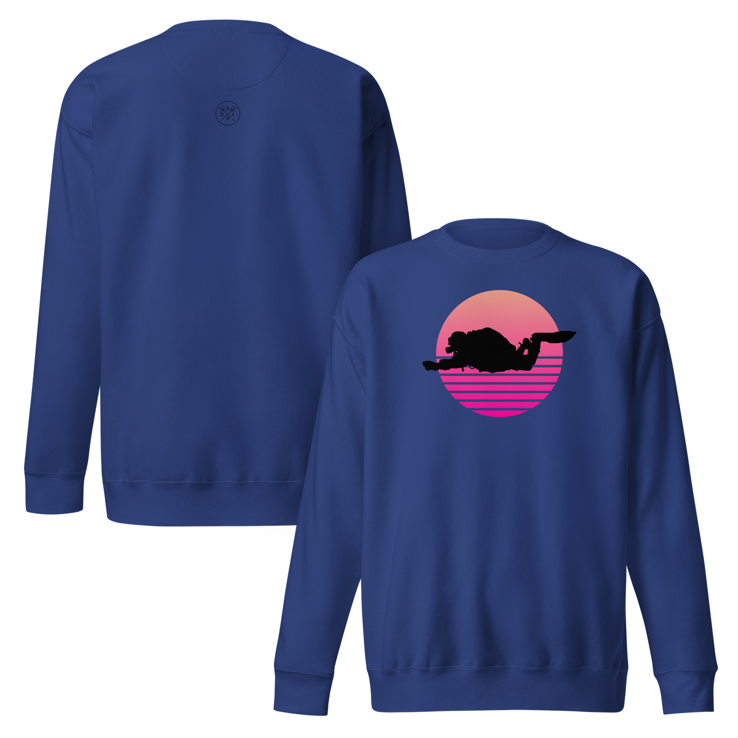 Männer Retro Diver Pullover
