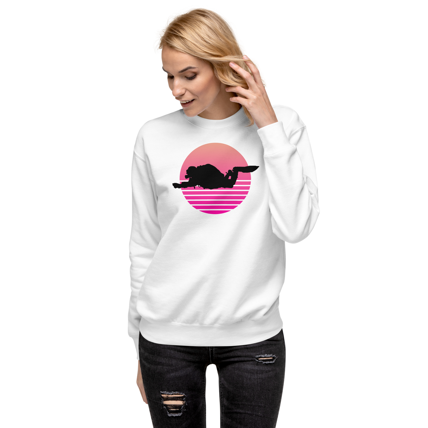 Frauen Retro Diver Pullover
