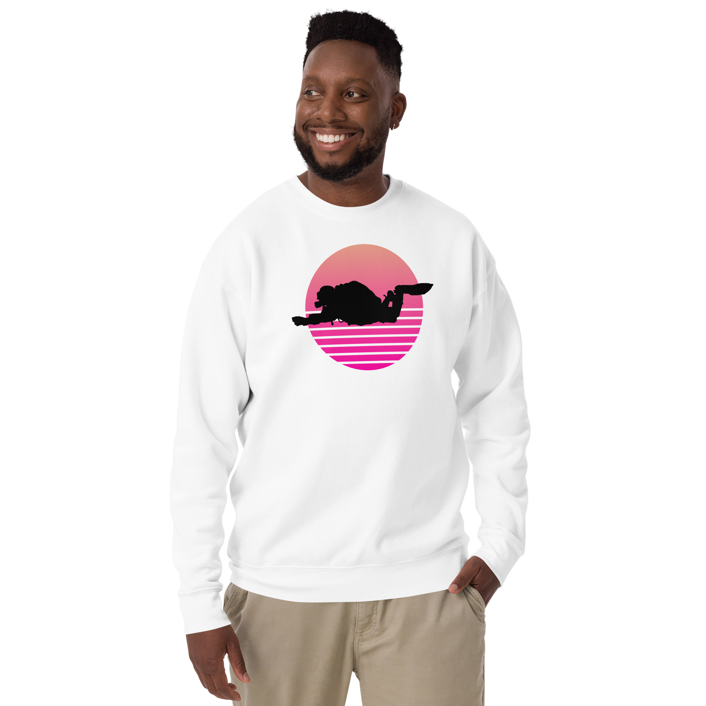 Männer Retro Diver Pullover